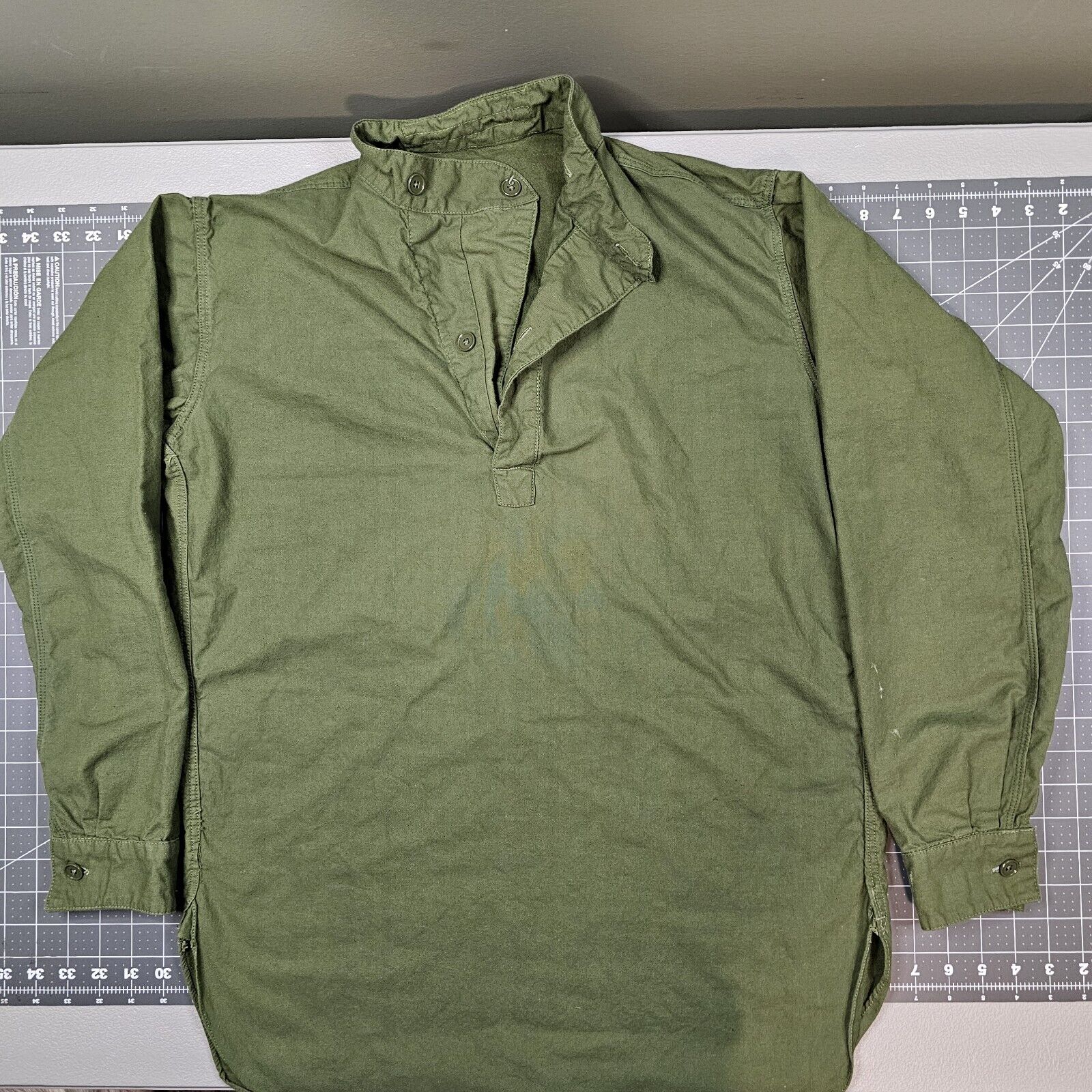 Vintage OG 107 Canvas Smock Shirt Medium Green Vietnam SEAL SF UDT Devgru Cag 