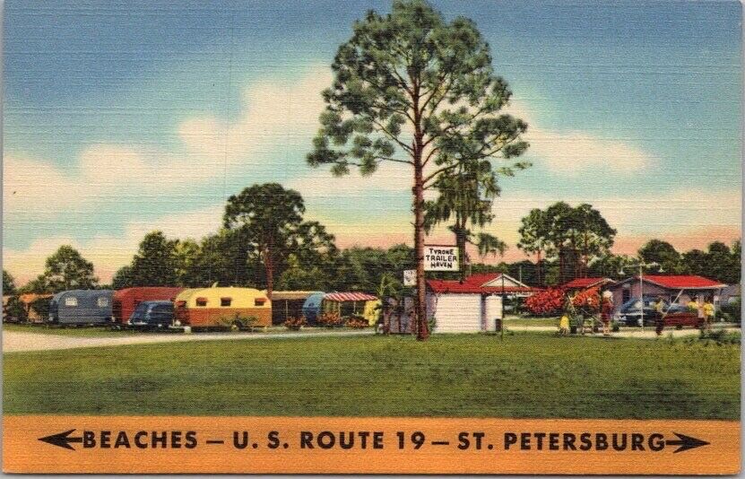 c1940s ST. PETERSBURG, Florida LINEN Postcard 