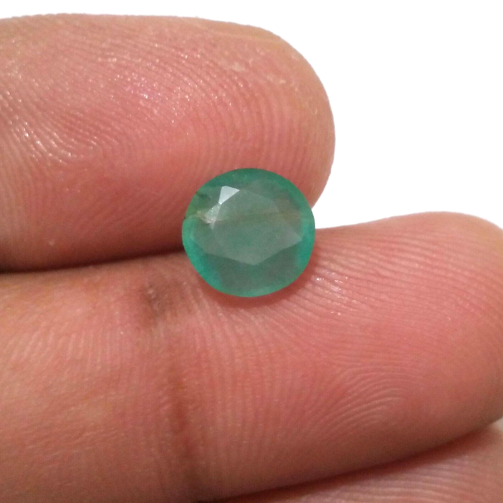 AA+ Ultimate Zambian Emerald Faceted Round 1.90 Crt Rare Green Loose Gemstone