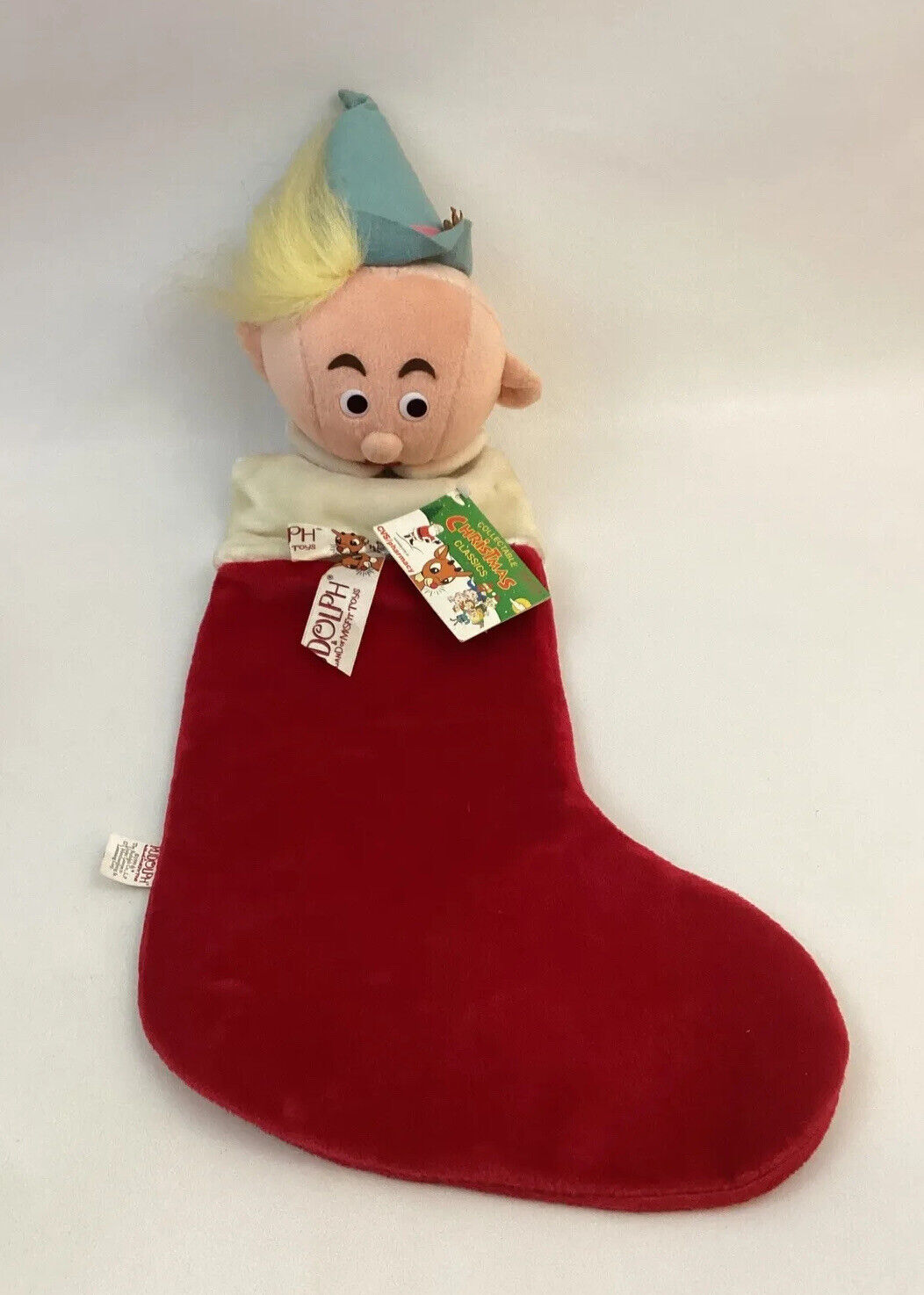 CVS Rudolph Christmas Stocking 19” Herbie Hermie The Dentist 1999 NWT Old Stock