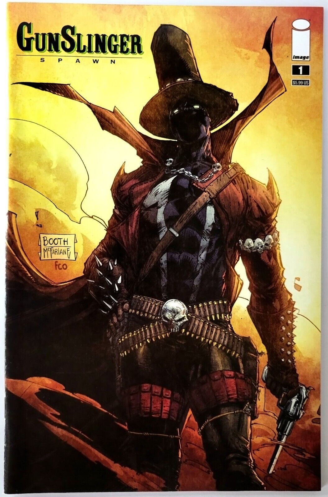 Gunslinger Spawn #1 Wrap-around Cover (2021) Premiere Issue of 2nd Spawn Title