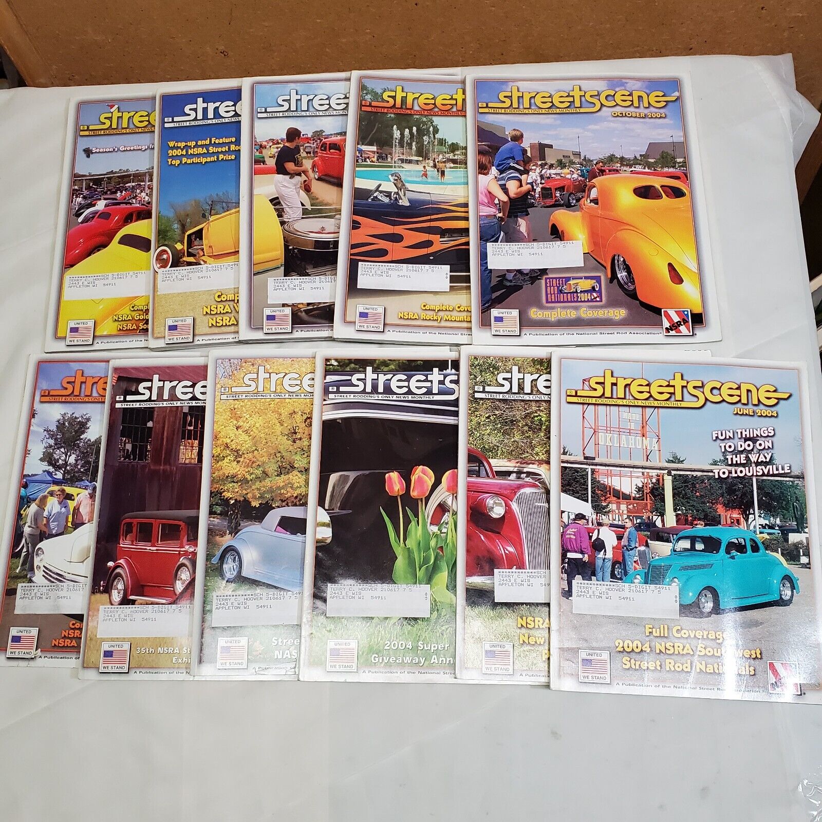  Street Scene Hot Rodding Magazine 2004 Lot of 11 Issues Ford Chevy Dodge