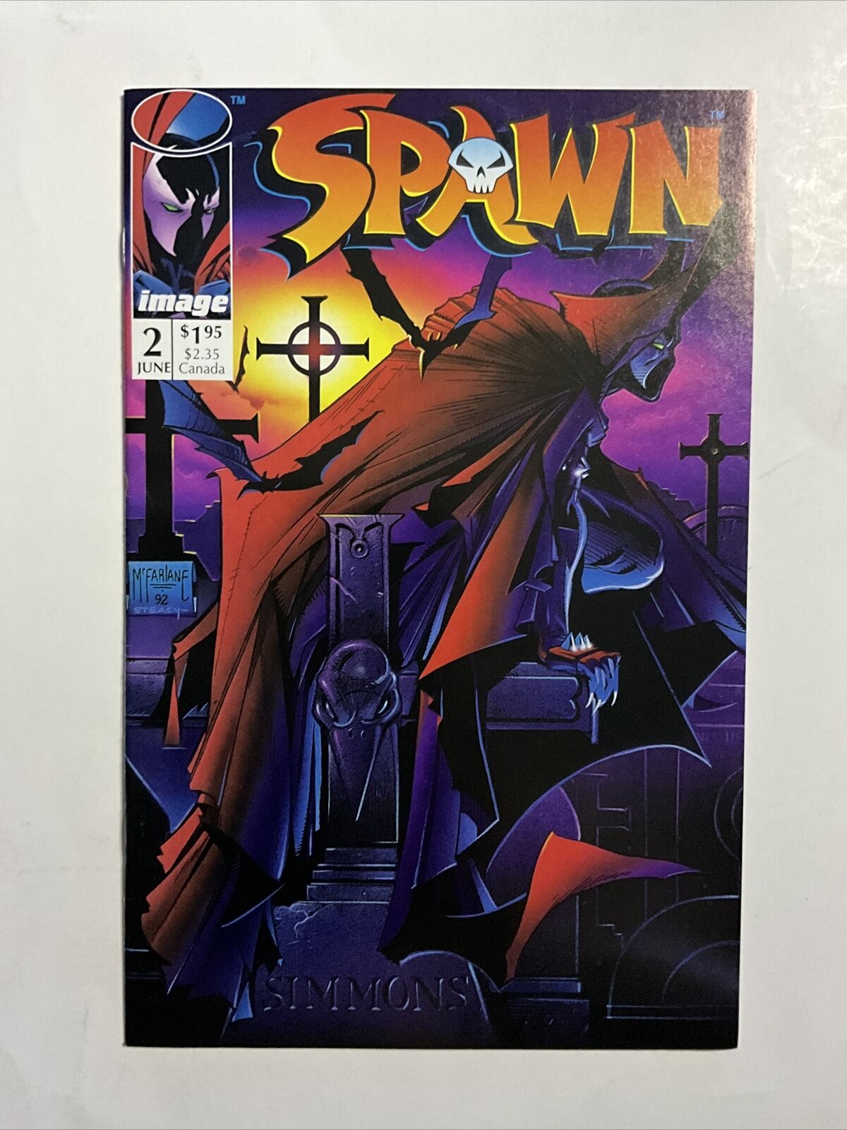 Spawn #2 (1992) 9.4 NM Image High Grade Comic Book Todd McFarlane 1st Violator