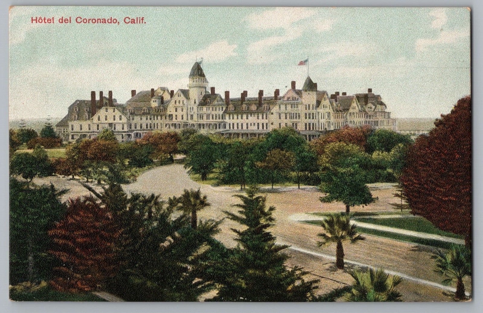 Postcard Hotel Del Coronado, San Diego, California