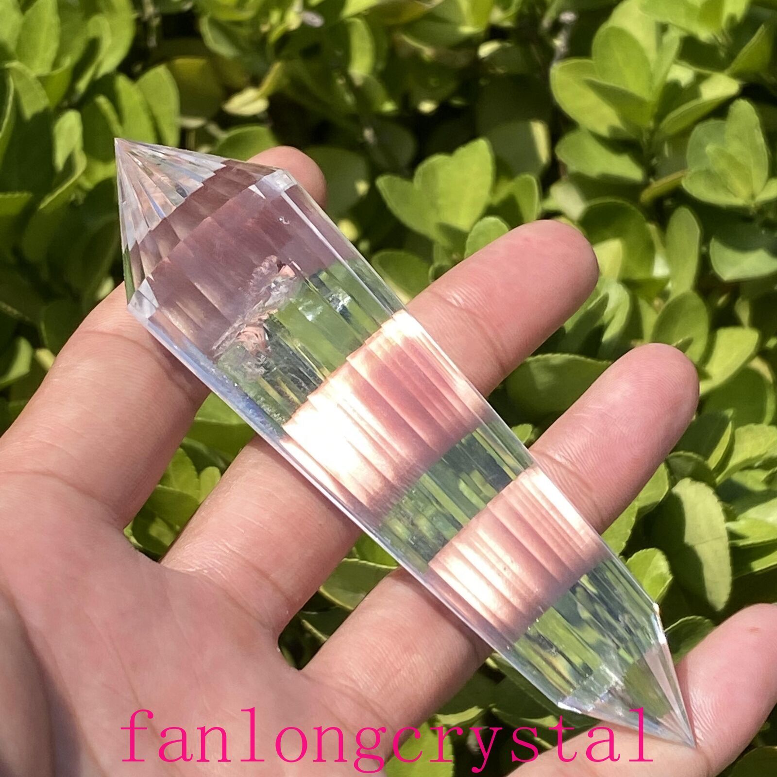Wholesale Top Quality 24 Sided Clear Vogel Quartz Crystal Wand Poin Reiki 1pc