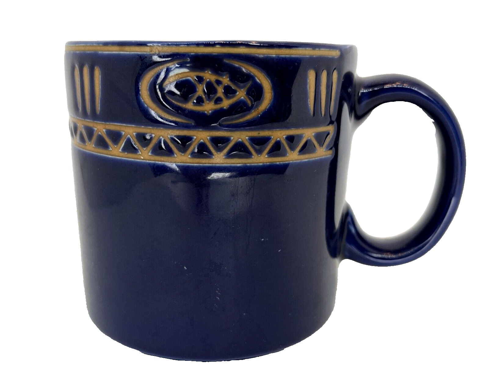 LL Bean Katahdin X016 Mug Ceramic Indigo Clay Navy Coffee Mug Cup LL Bean