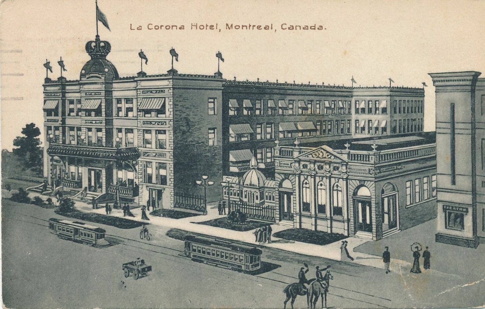MONTREAL QC - La Corona Hotel - 1926