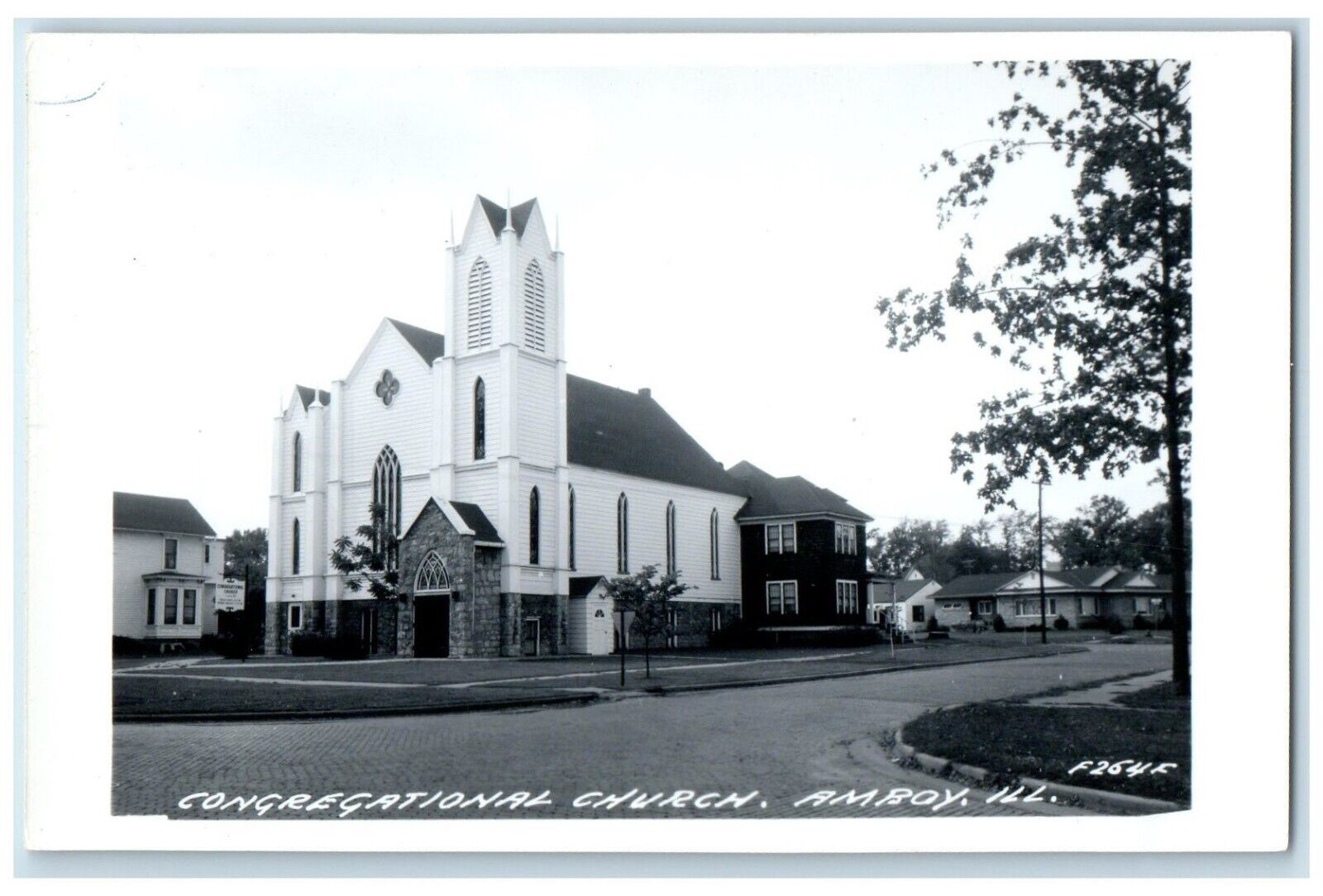 1966 Immanuel Lutheran Church Amboy Illinois IL RPPC Photo Vintage Postcard