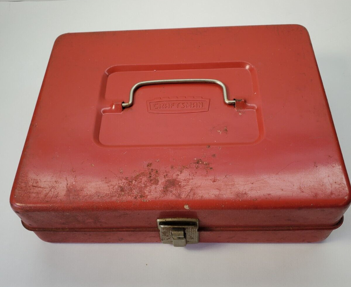 Vintage Craftsman Metal Tool Storage Box, Originally For Sears Propane Torch Set