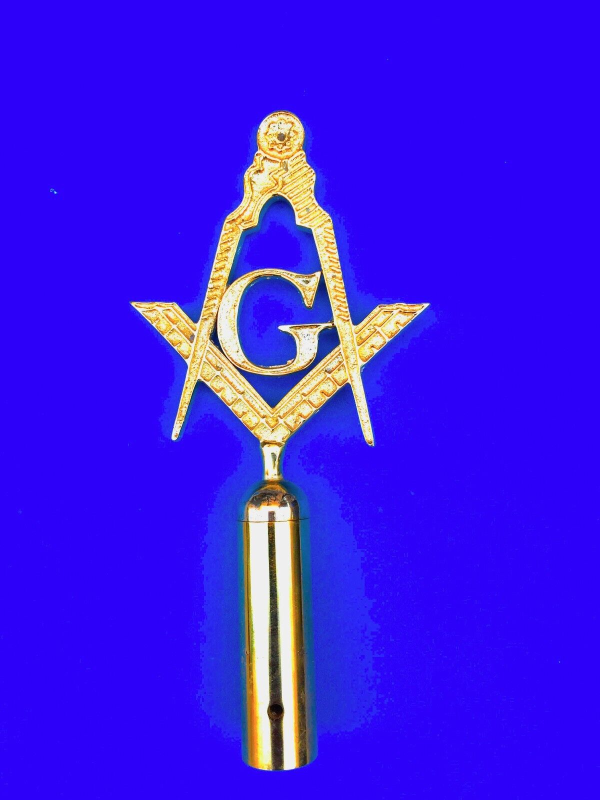Lodge Masters Top Rod for Masonic Ceremonies Golden Finished