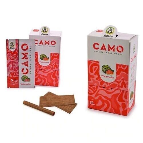 CAMO Self-Rolling Wrap 125 wraps - WATERMELON Full box- FAST SHIPPING