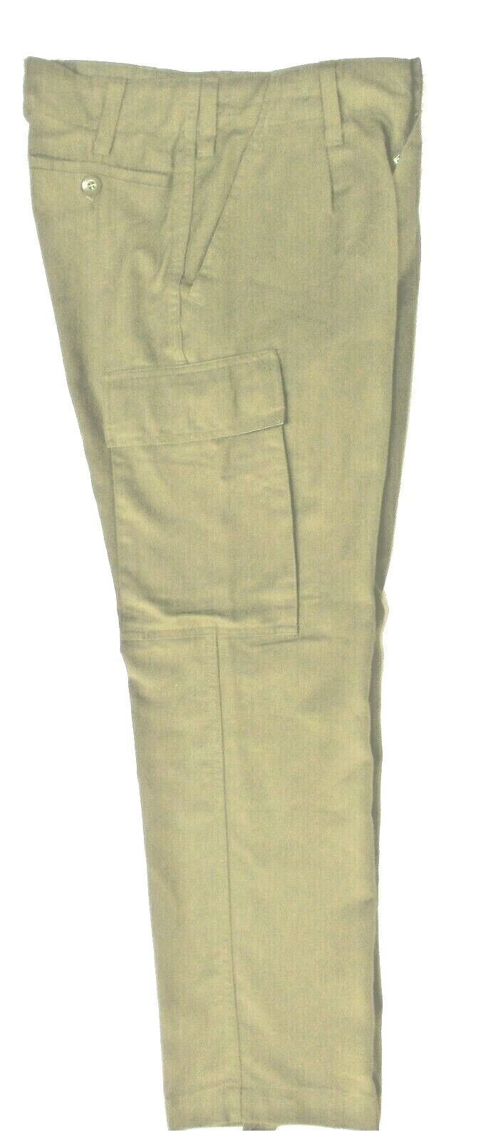 Combat Trouser Fine Cotton BW German Army EU Made Washed Fabric Beige XL 38\