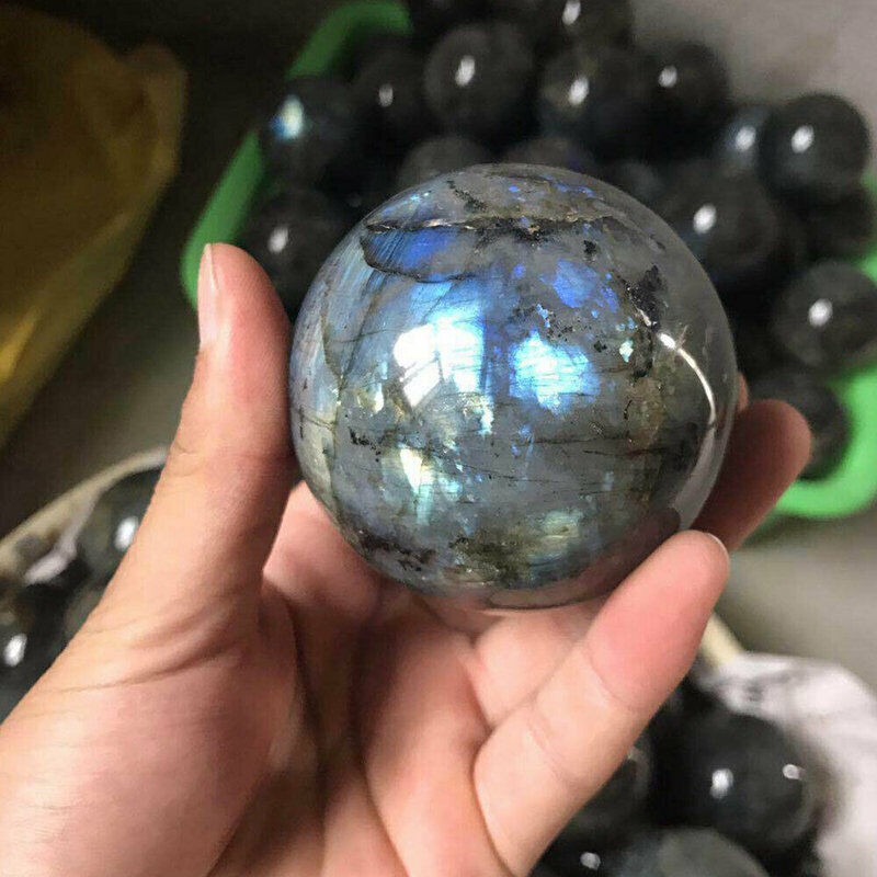 Natural Quartz Crystal Healing Gems Sphere Ball Energy Stone Reiki Decor + Stand