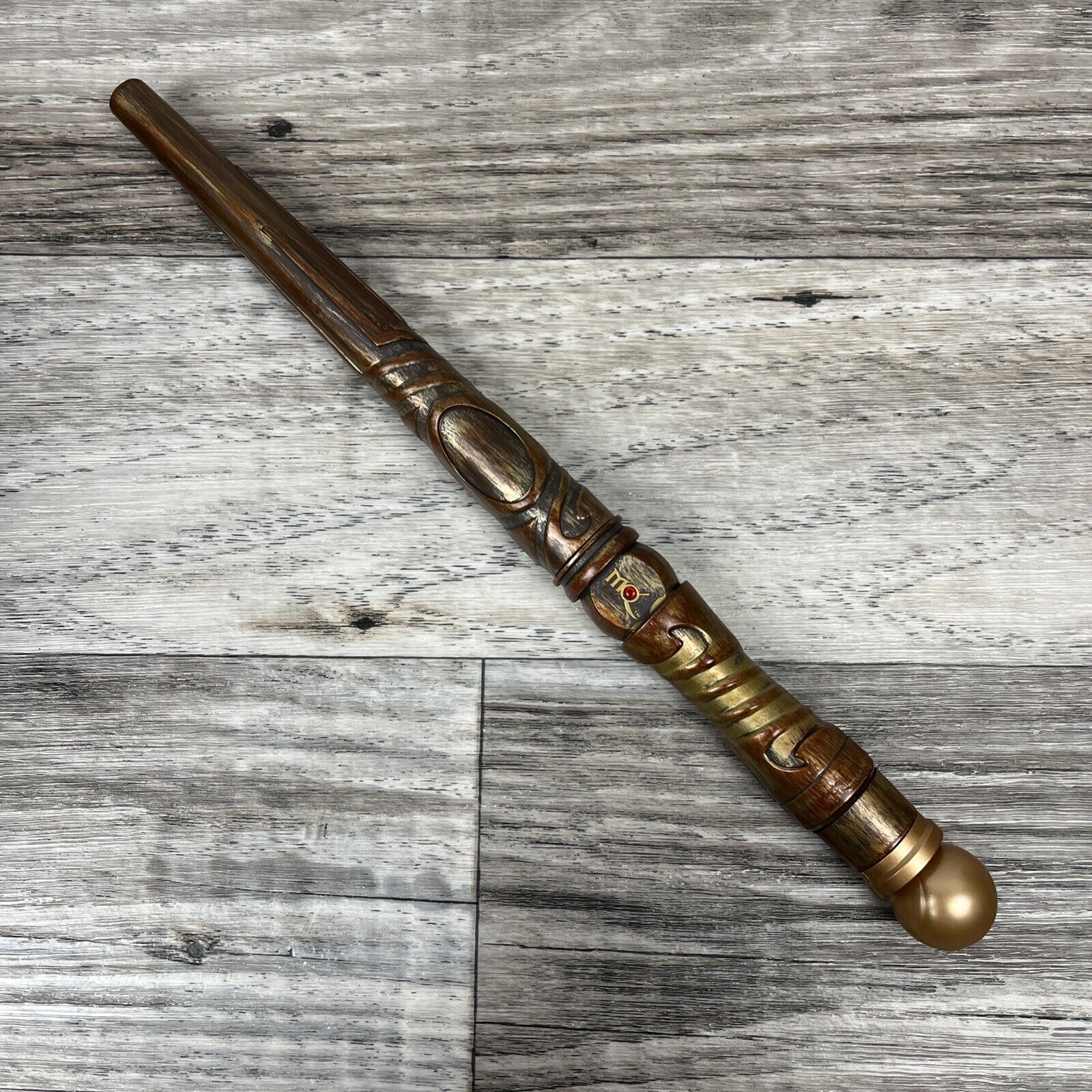 Magiquest Great Wolf Lodge Magic Wand Silver Gold With Gold Top, Untested