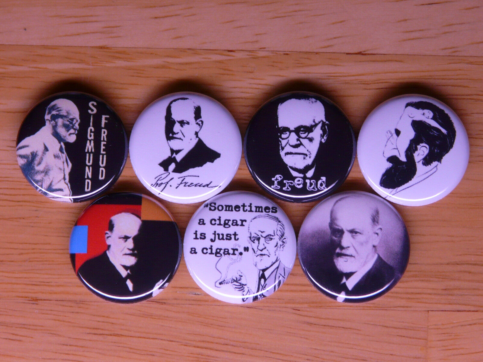 SIGMUND FREUD buttons badges pins psychiatry psychoanalysis