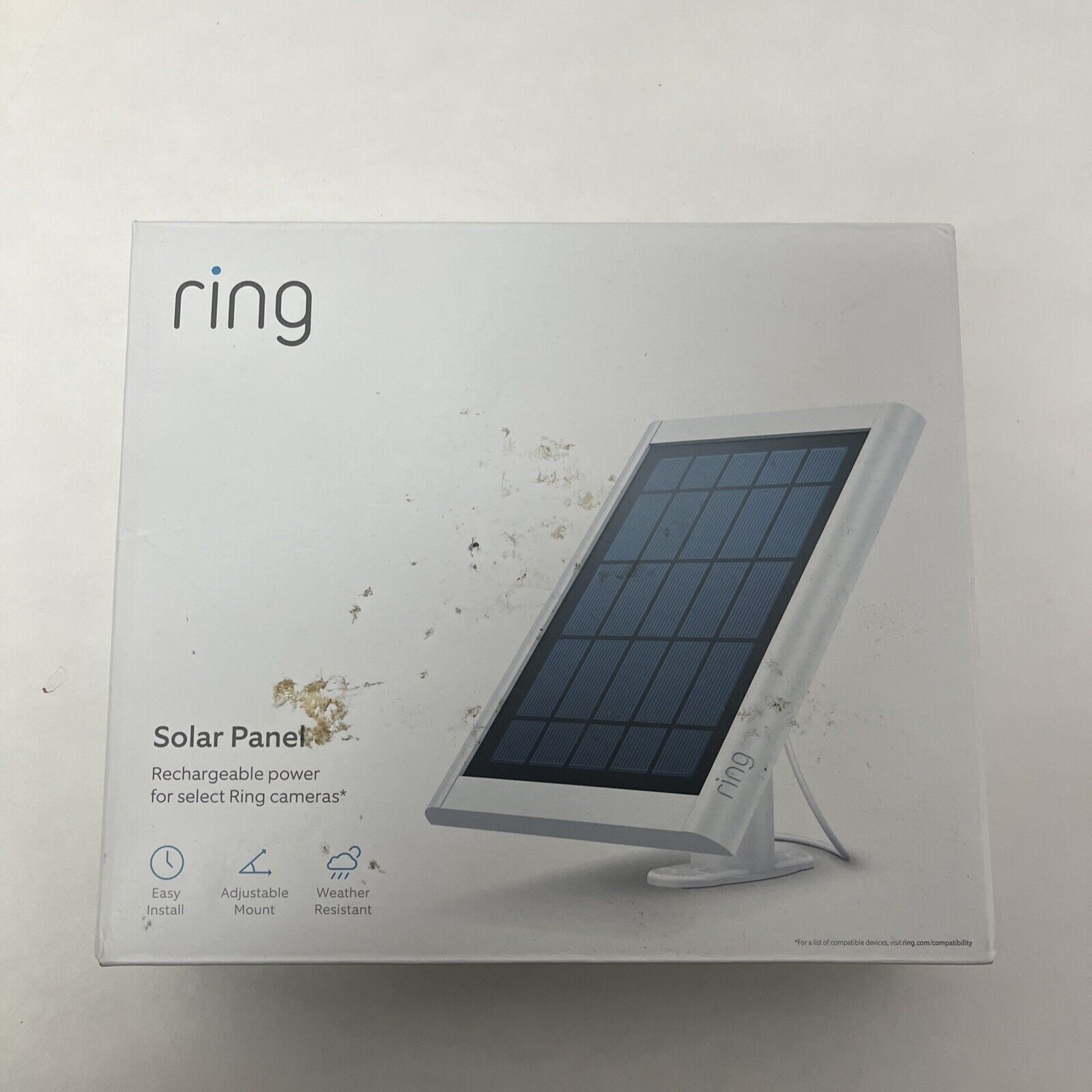 Ring Solar Panel Compatible w/Spotlight Cam Battery & Stick Up Cam Battery
