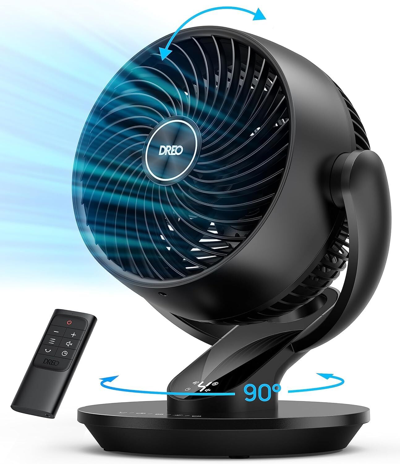 Dreo Fan for Whole Room, 70ft Powerful Airflow, 13 Inch Quiet Oscillating Table