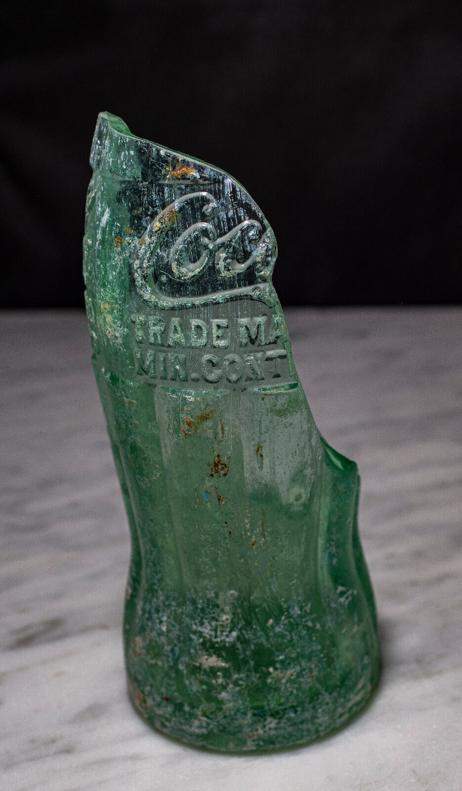 broken Coca Cola bottle from the Roswell, New Mexico bottling plant