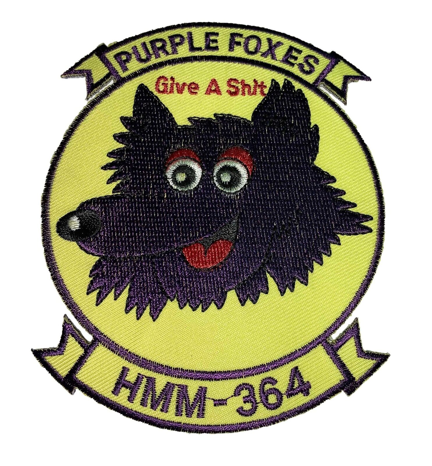 HMM-364 Purple Foxes (Yellow) Patch – Sew on