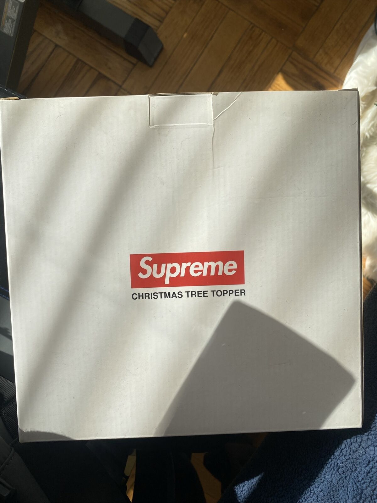 Supreme Christmas Tree Topper - Silver - Box Logo -LED - 100% Authentic Preorder