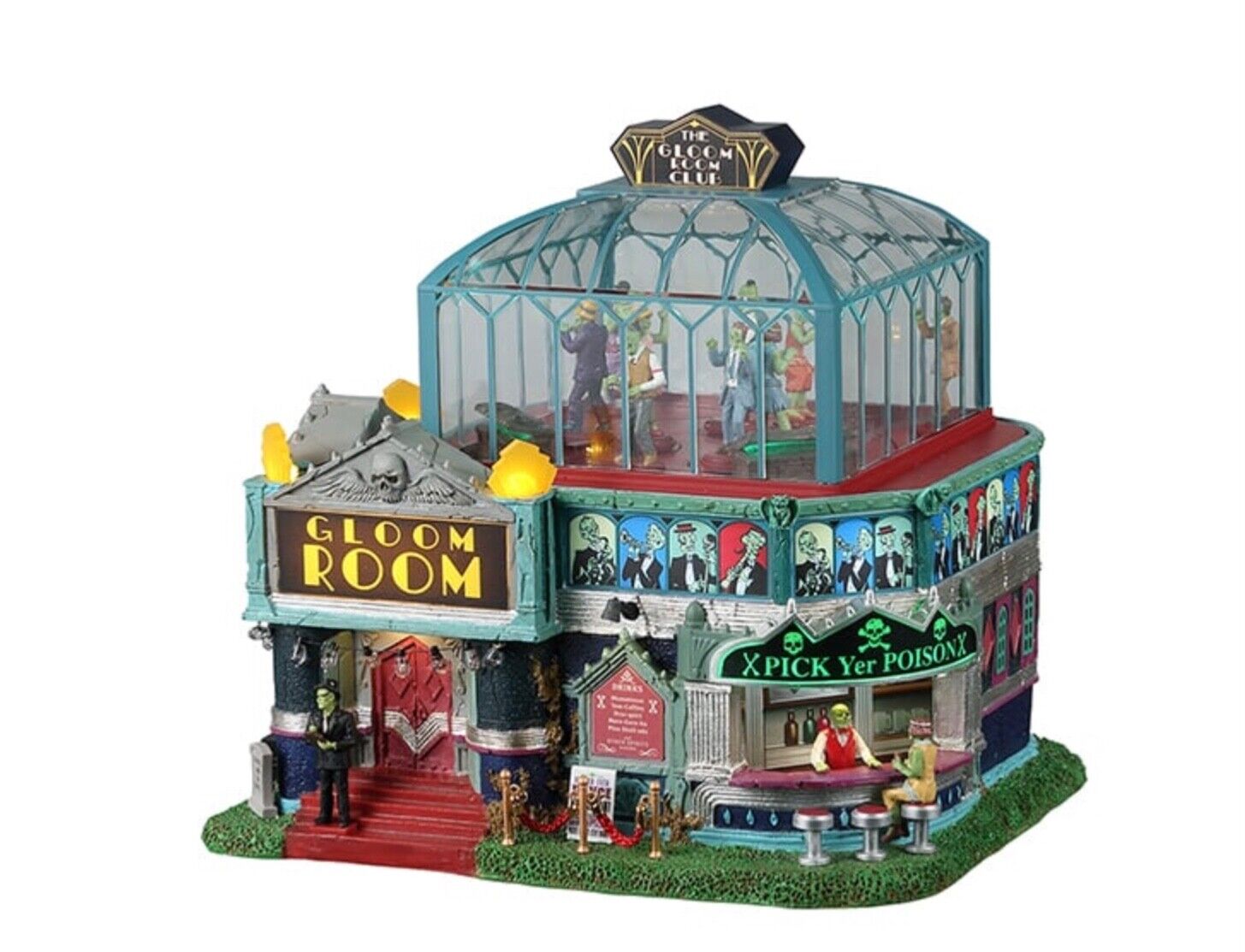 Lemax The Gloom Room Spooky Town Halloween Village Animated Sound LED's