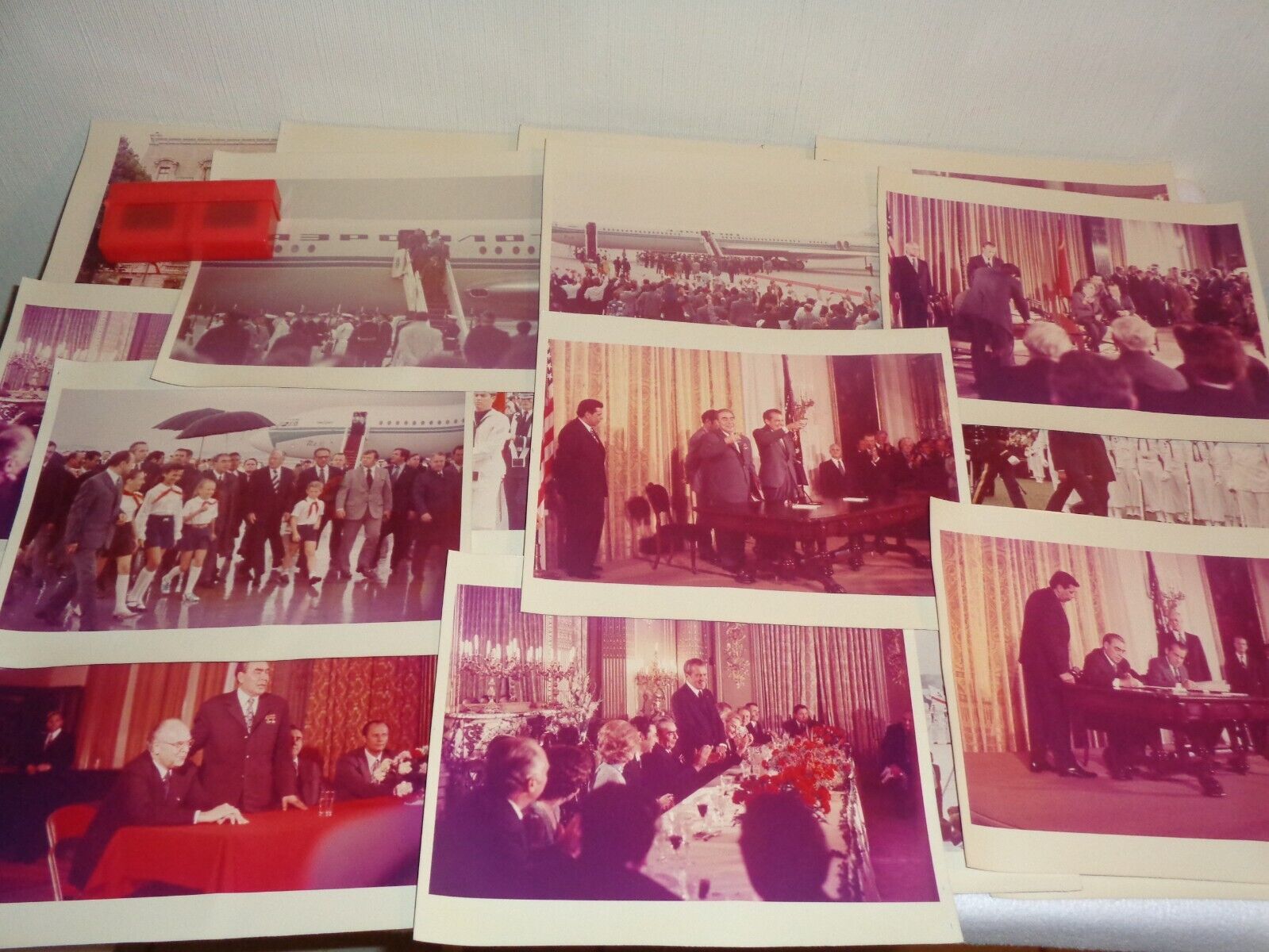 Richard Nixon Leonid Brezhnev 1973 Summit Soviet Union Rare Photo Lot (20)