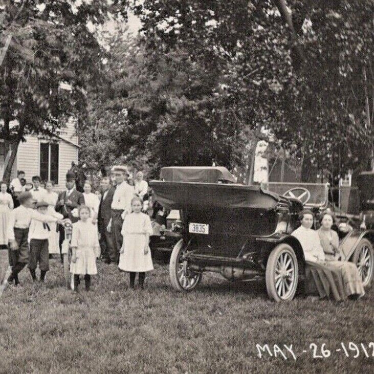 1912 RPPC Town Founding 46th Birthday Party Northfield Minnesota Postcard