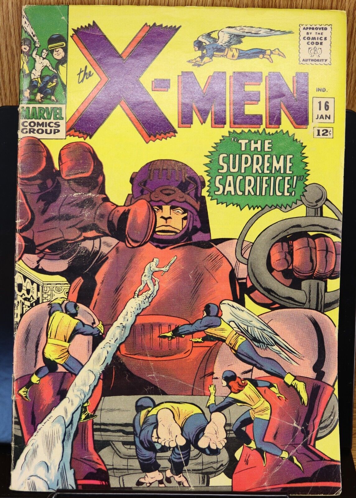 X-men #16 1966 3rd Appearance Of The Sentinels Silver Age Marvel Comics VG