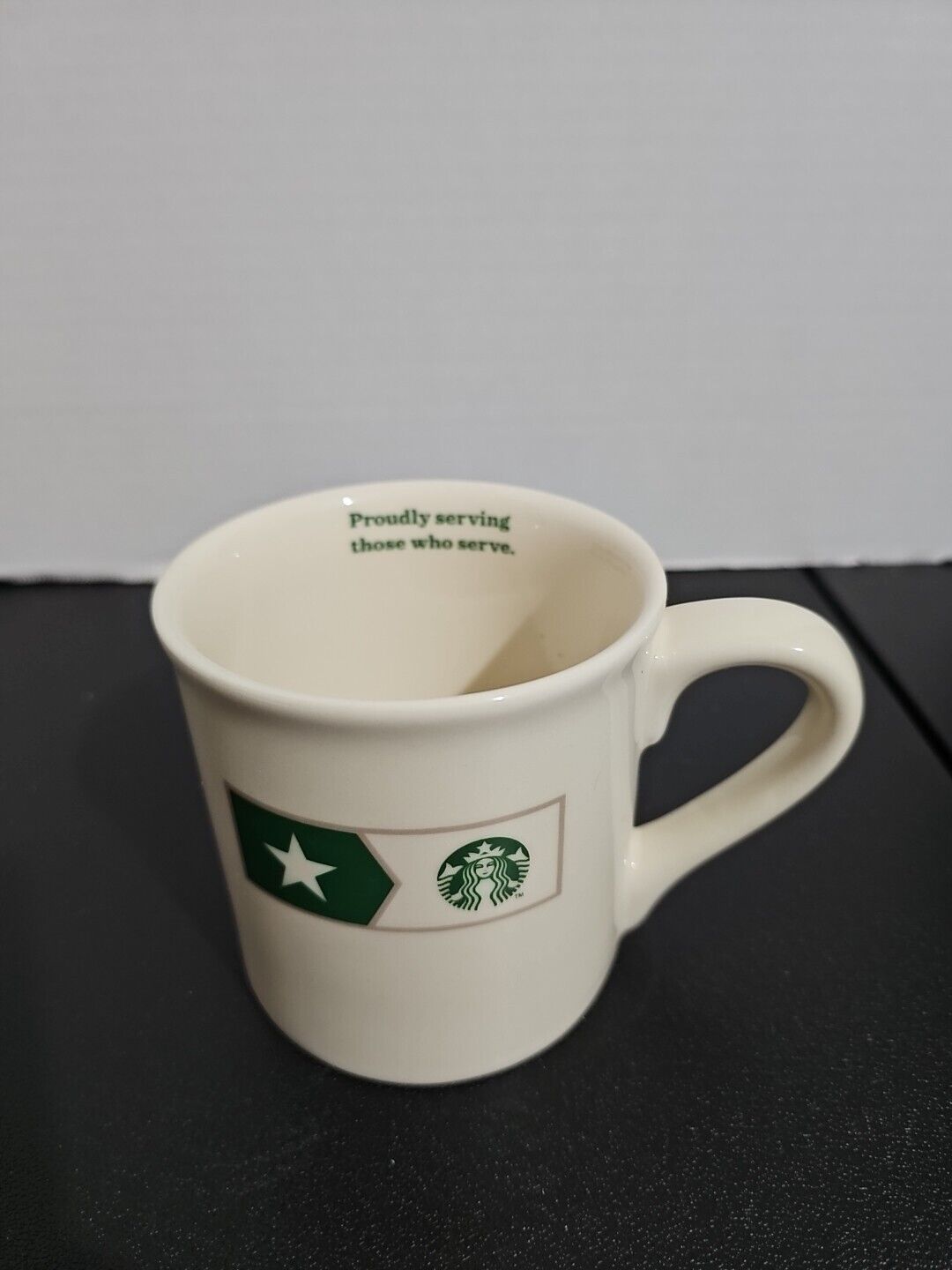 Starbucks 2013 Military Proudly Serving Those Who Serve  Coffee Cup Mug 14fl oz