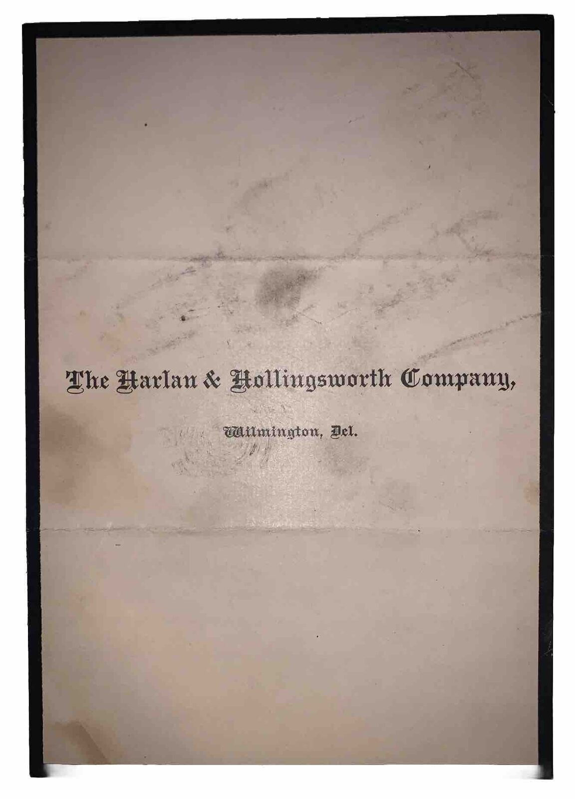 1883, DEATH ANNOUNCEMENT, SAMUEL HARLAN JR, HARLAN & HOLINGSWORTH CO, WILMINGTON
