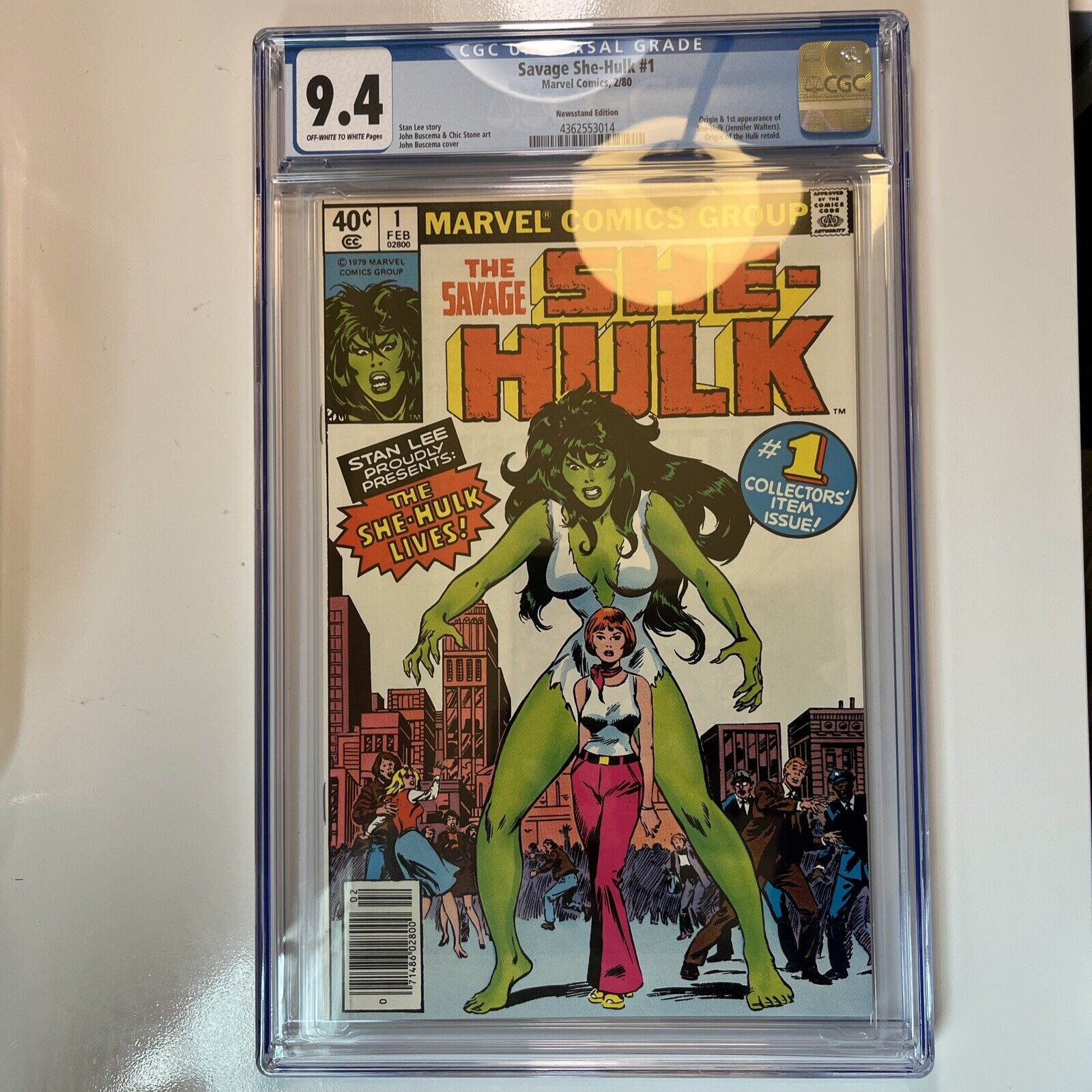 The Savage She Hulk #1 CGC 9.4 Newsstand Clean Slab