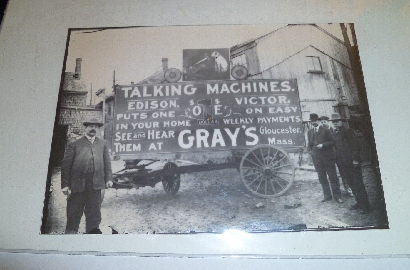 Edison Talking Machines Victor Show Rare Vintage Copy Photo 5x7