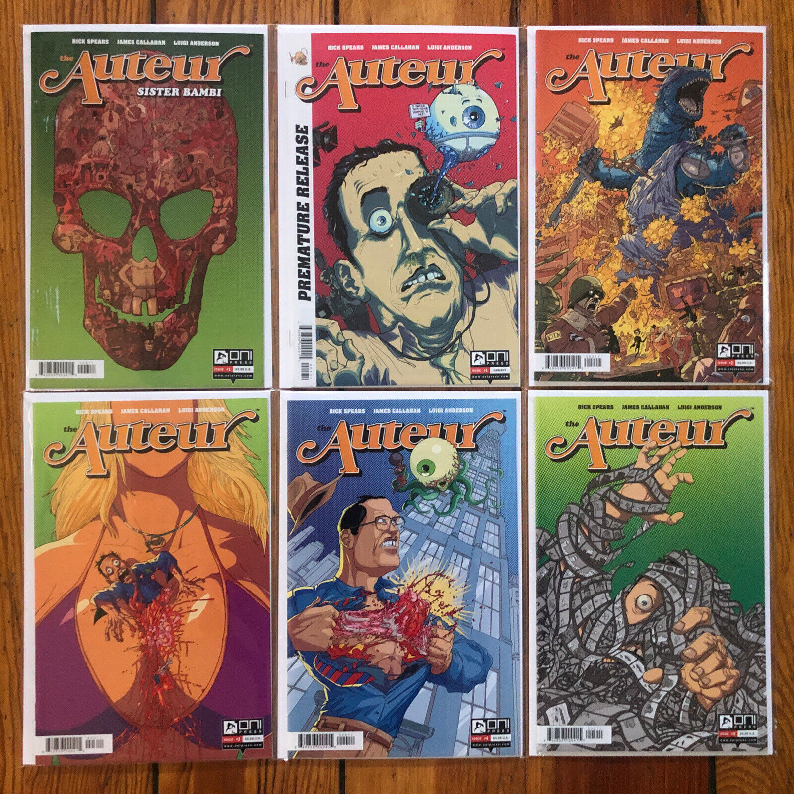 Auteur 1-5 (w/ NYCC Premature Release Variant & Sister Bambi #1) Bagge Library