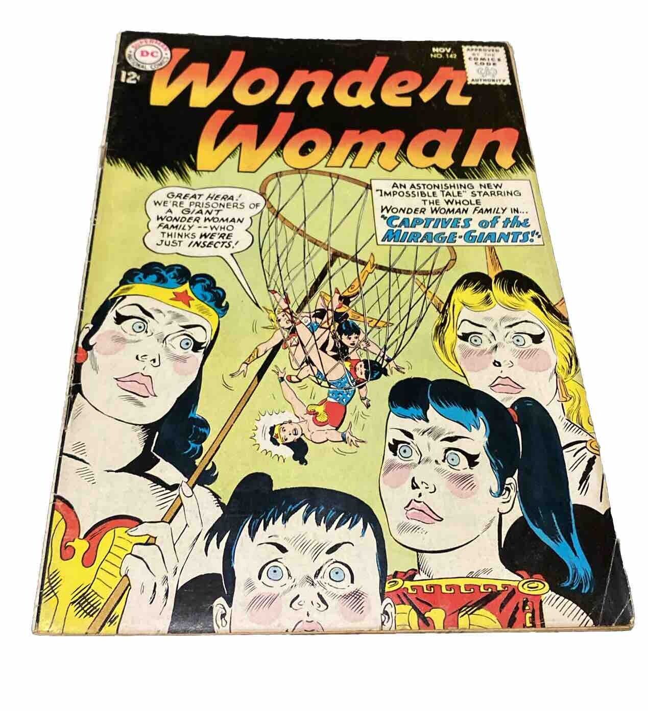 WONDER WOMAN #142 VG+ (1963) (Wonder Girl & Wonder Tot appearance) Silver Age