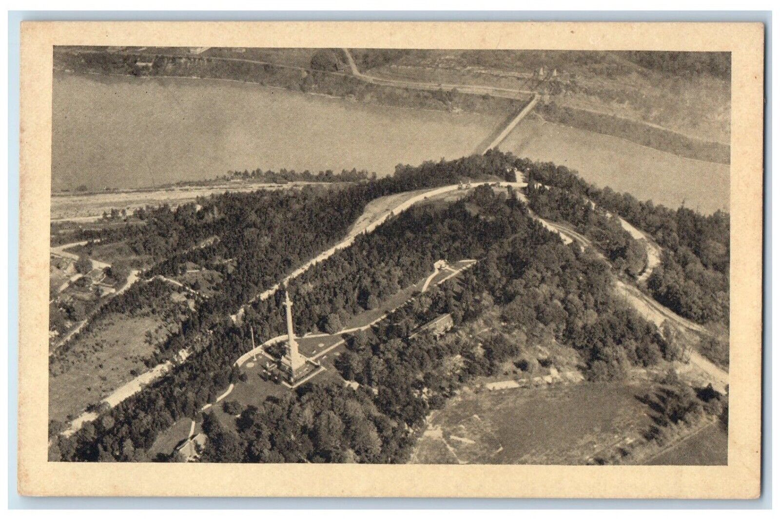 c1920's Brock's Monument Suspension Bridge Queenston Ontario Unposted Postcard