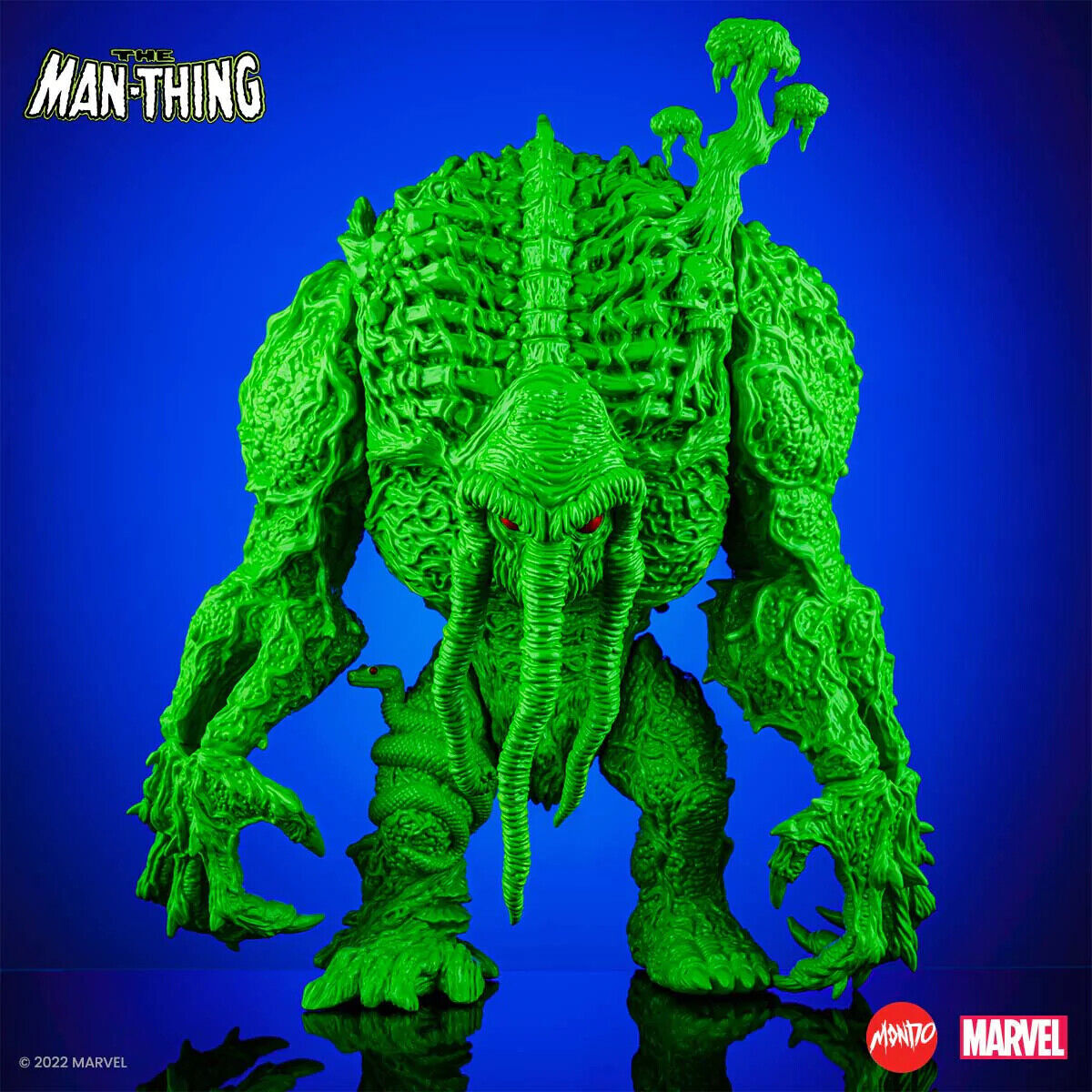 Mondo Man-Thing Designer Vinyl Figure James Groman Green SDCC /100 Marvel New