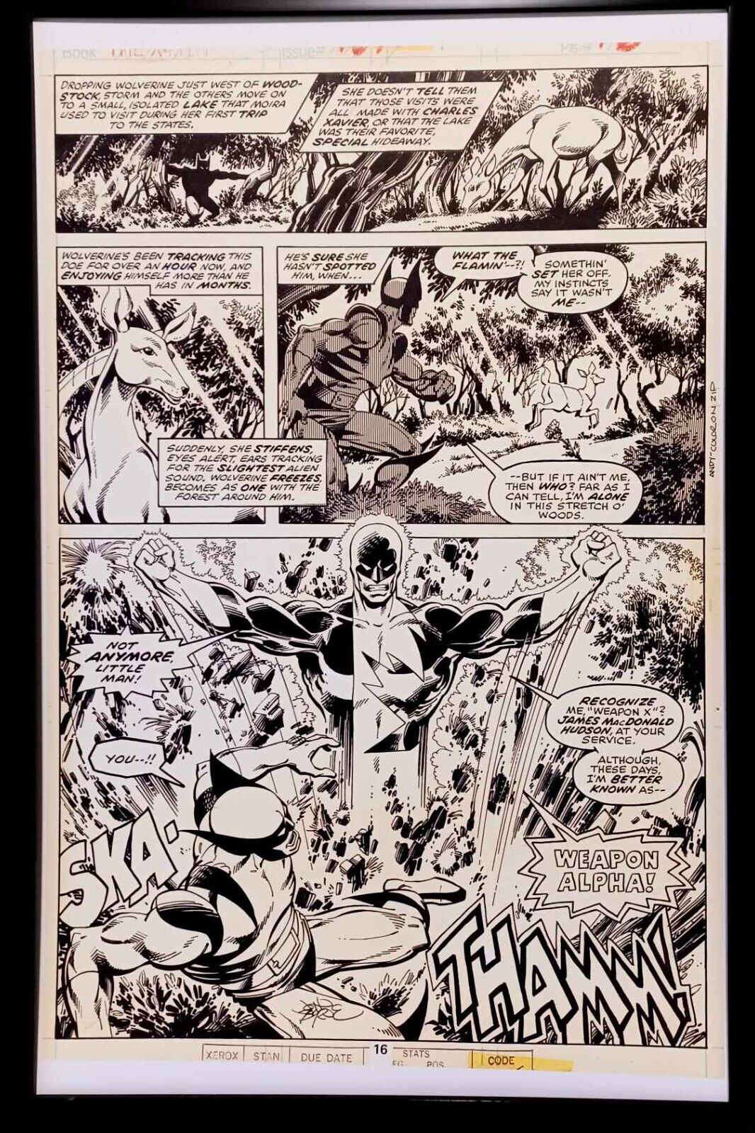 Uncanny X-Men #109 pg. 16 by John Byrne 11x17 FRAMED Original Art Print Poster