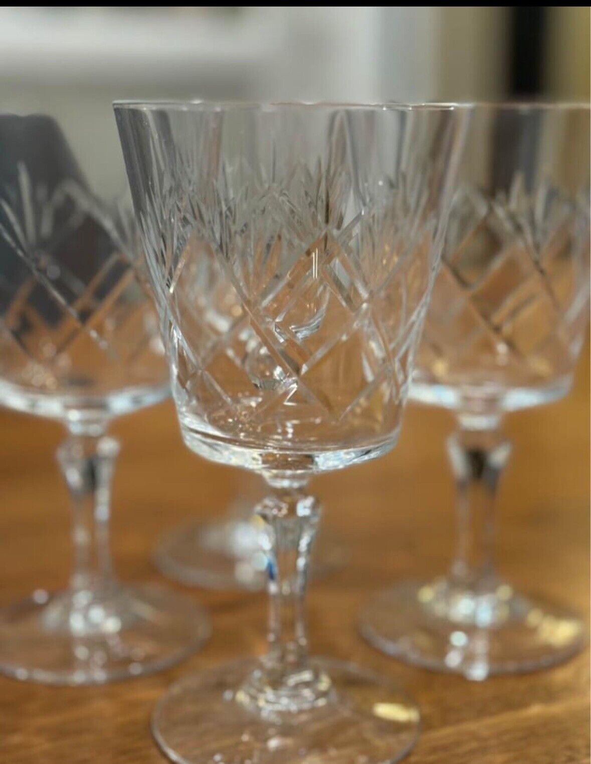 4 Stunning Cristal D'Arques-Durand Saumur Wine Glasses