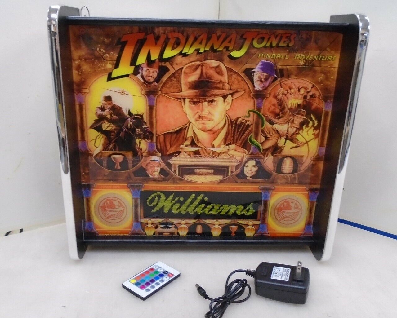 Williams Indiana Jones Pinball Head LED Display light box