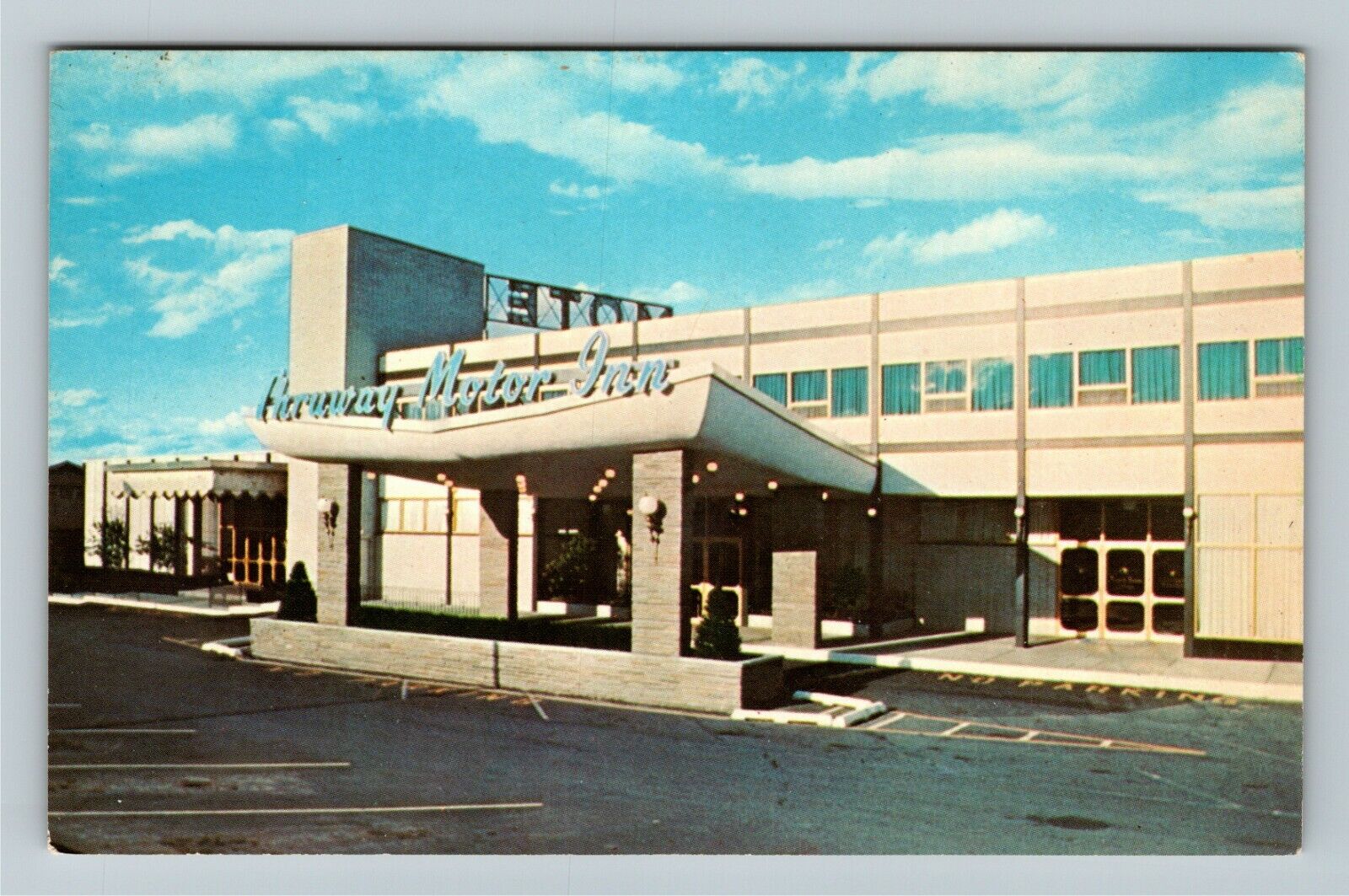 Albany NY-New York, Thruway Motor Inn, Advertising, Vintage Postcard