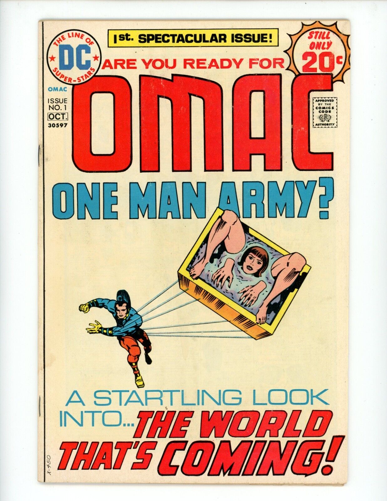 OMAC #1 Comic Book 1974 FN Jack Kirby DC Comics