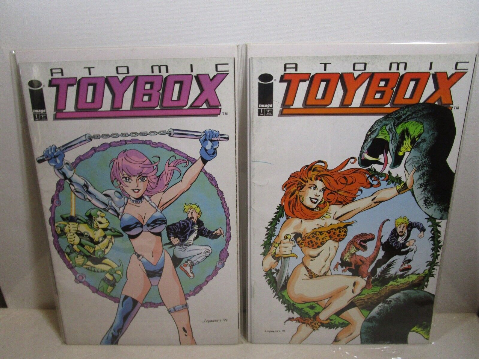 Atomic Toybox 1 LOT 1999  Image Bagged Boarded