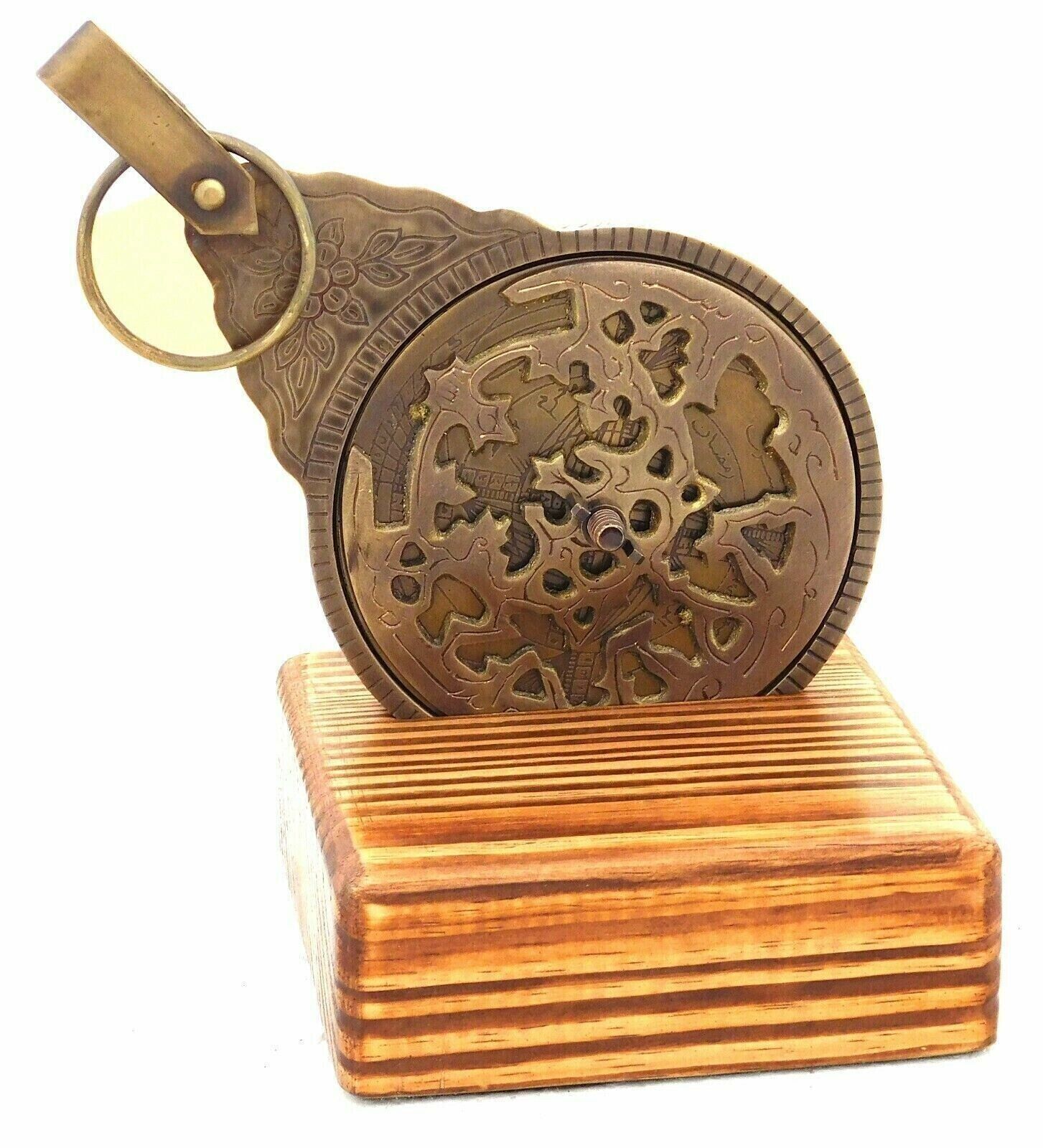 Brass Arabic Astrolabe Vintage islamic Navigation Astrological Calendar
