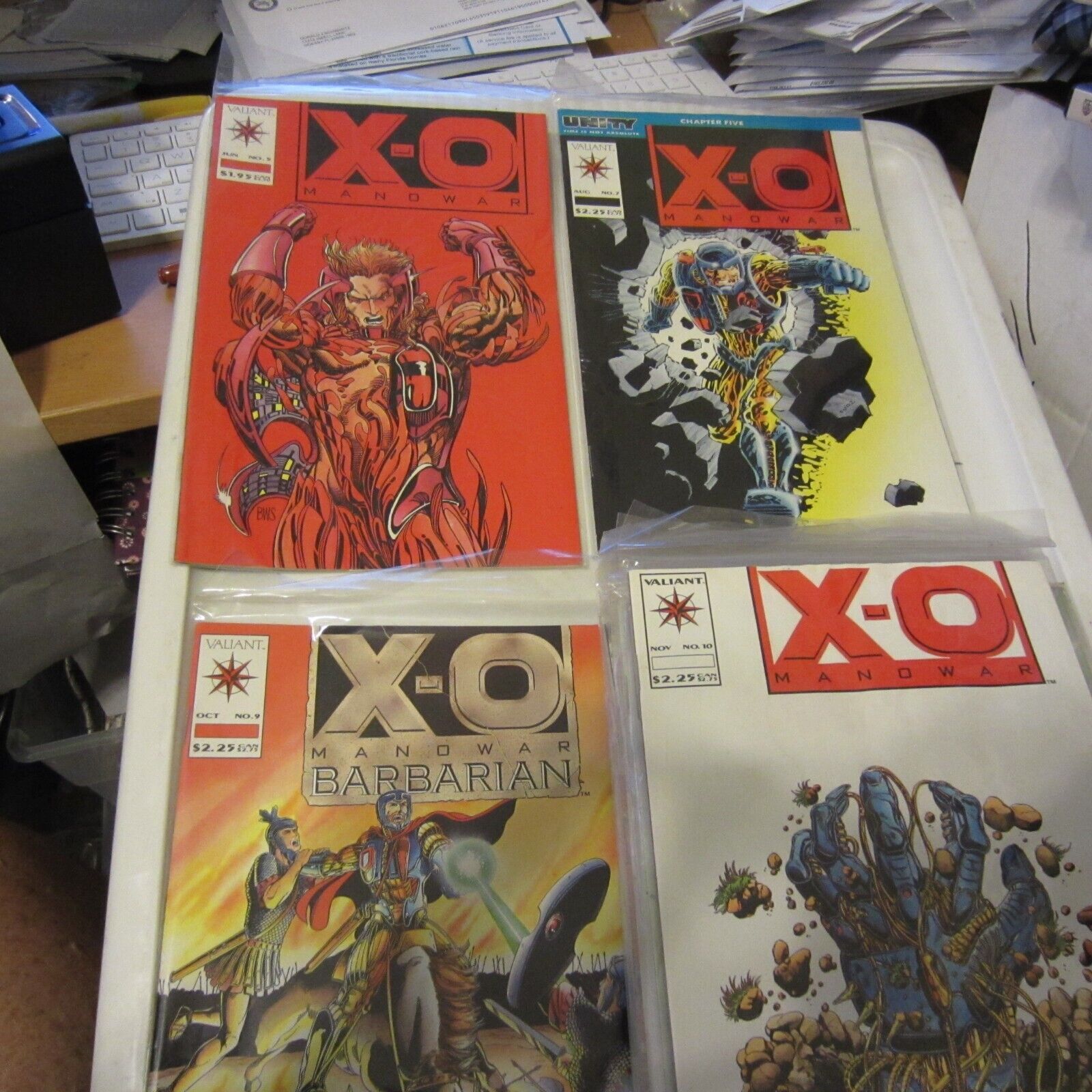 X-O Manowar Valiant Comics Lot of 35 bagged and boarded Comic book VG  see below