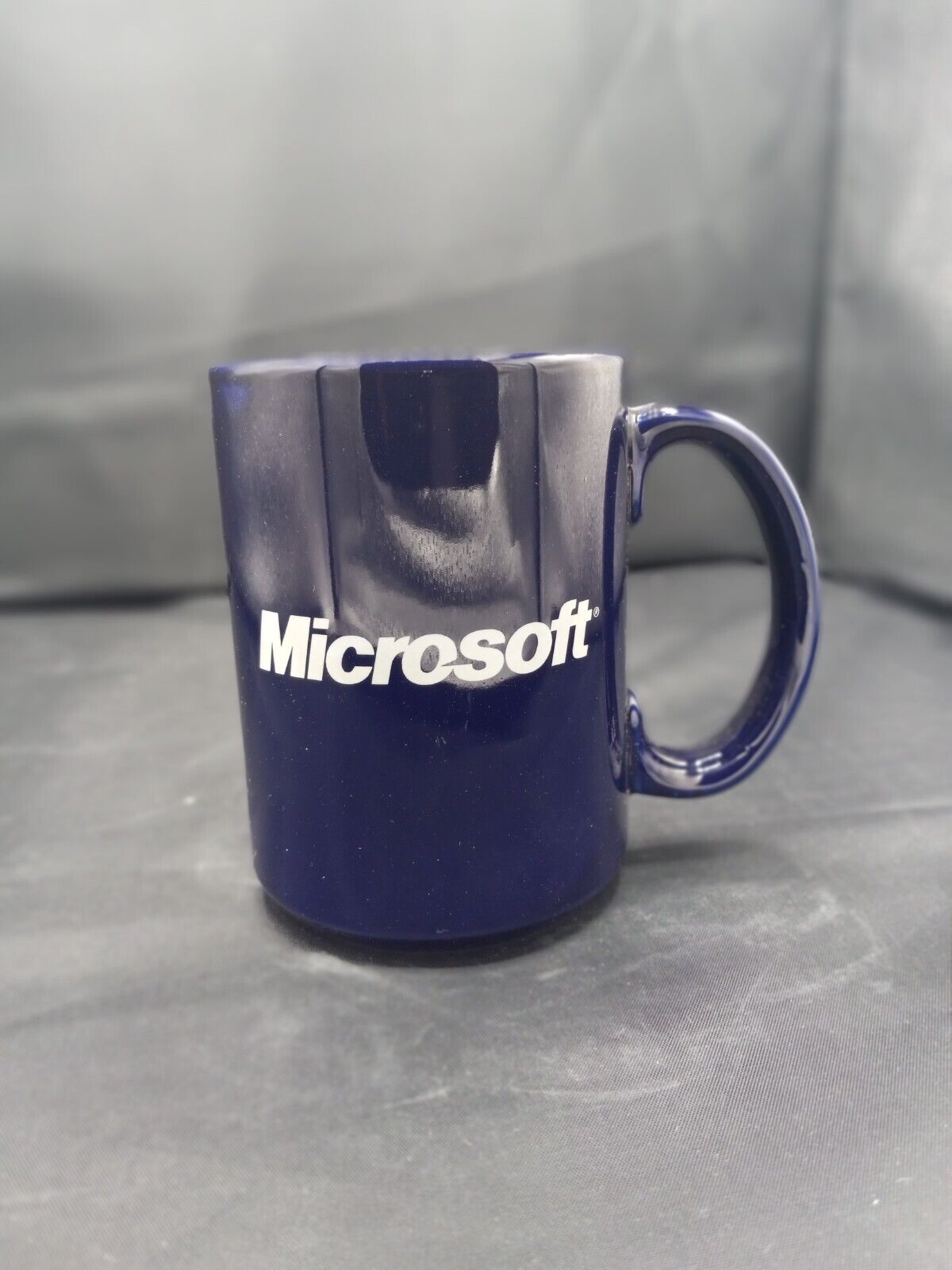 Vintage Collectable Microsoft Ceramic Dark Blue Coffee Mug