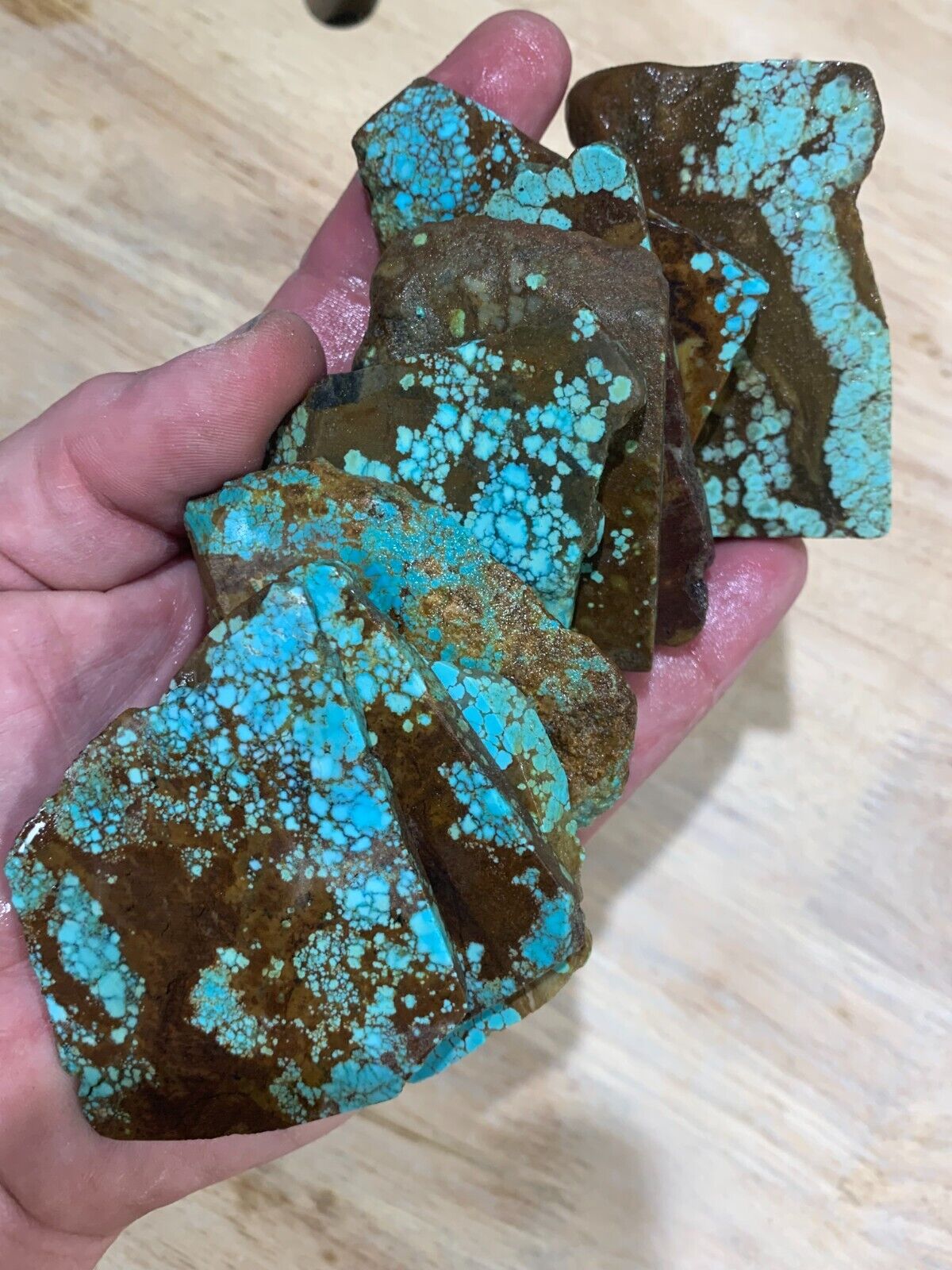 NV#8 Turquoise Slabs. No crumble. Double-stabilized. Limited Lots. Almost gone.