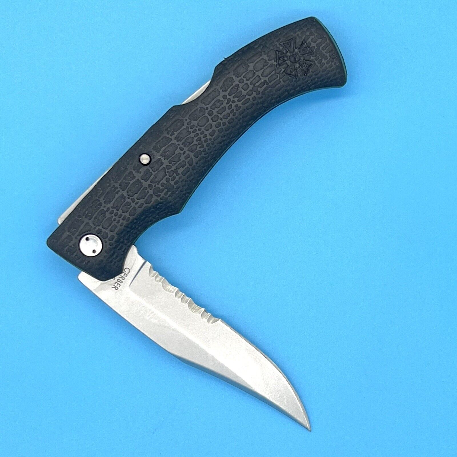 Gerber 625 Gator Knife Clip Point Folding Pocket Serrated Lock-Back 420HC USA