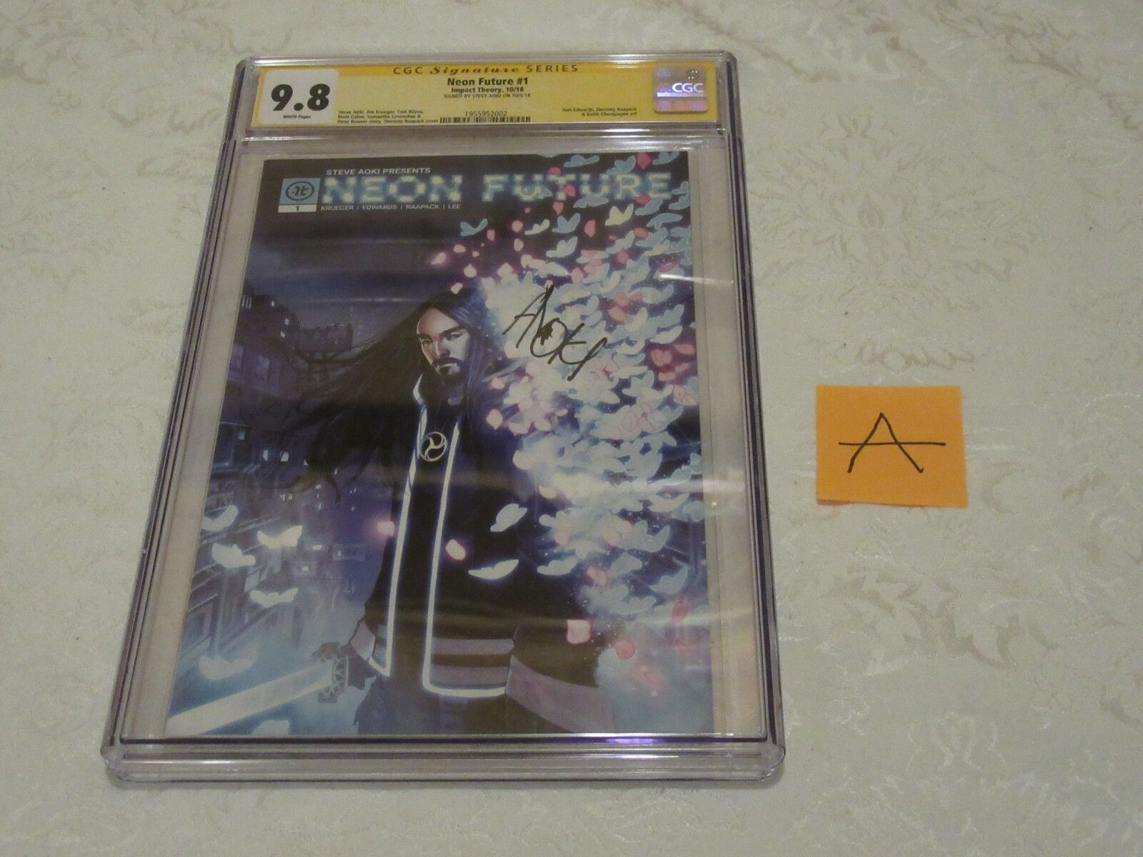 CGC SS Neon Future #1 Impact Theory Comic Book Signed By Steve Aoki 9.8 A