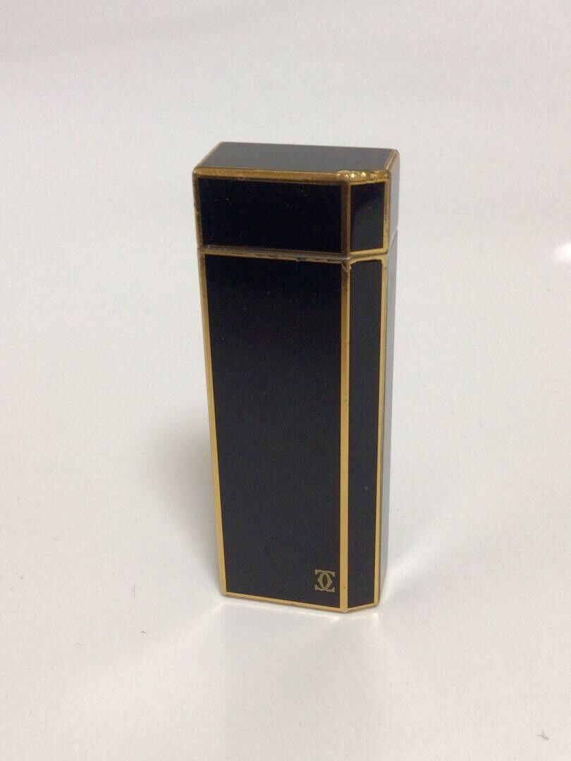 Cartier Gas lighter Black Gold without Box Used
