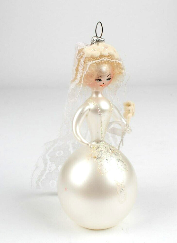 Vintage Soffieria De Carlini Bride Glass Christmas Ornament
